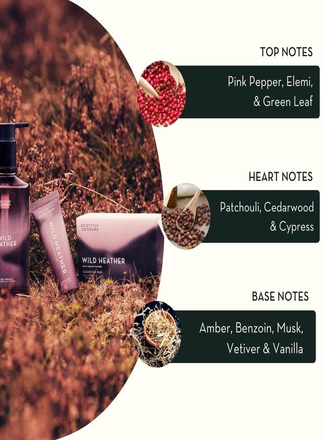 Scottish Fine Soaps Wild Heather Hand Wash Refill, Organic Heather Extract, Paraben-Free, Premium Beauty Collection, 1.2 Litre Pouch - Image 3